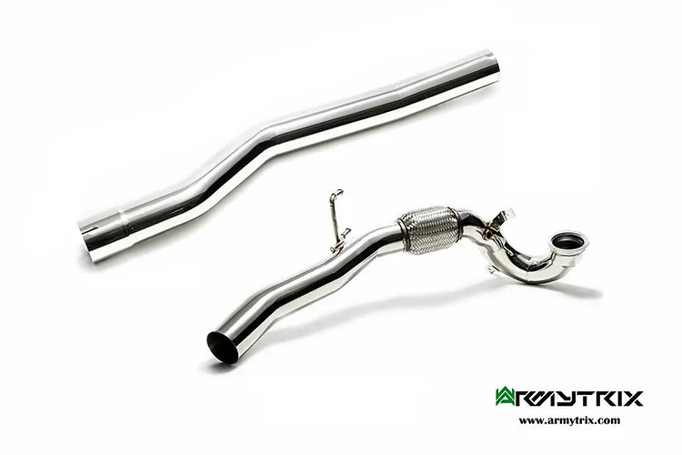 Armytrix VOLKSWAGEN MK7 R/ AUDI S3 V8 I STAINLESS STEEL DECATTED DOWNPIPE