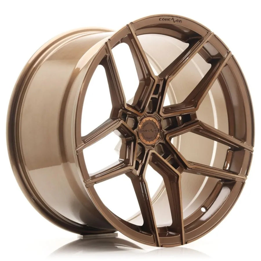 Concaver CVR5 Wheels 19 Inch 9.5J ET20-45 Custom PCD Deep Concave Flow Form Brushed Bronze