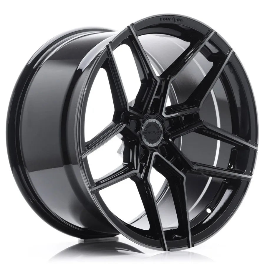 Concaver CVR5 Wheels 19 Inch 9.5J ET20-45 Custom PCD Deep Concave Flow Form Double Tinted Black