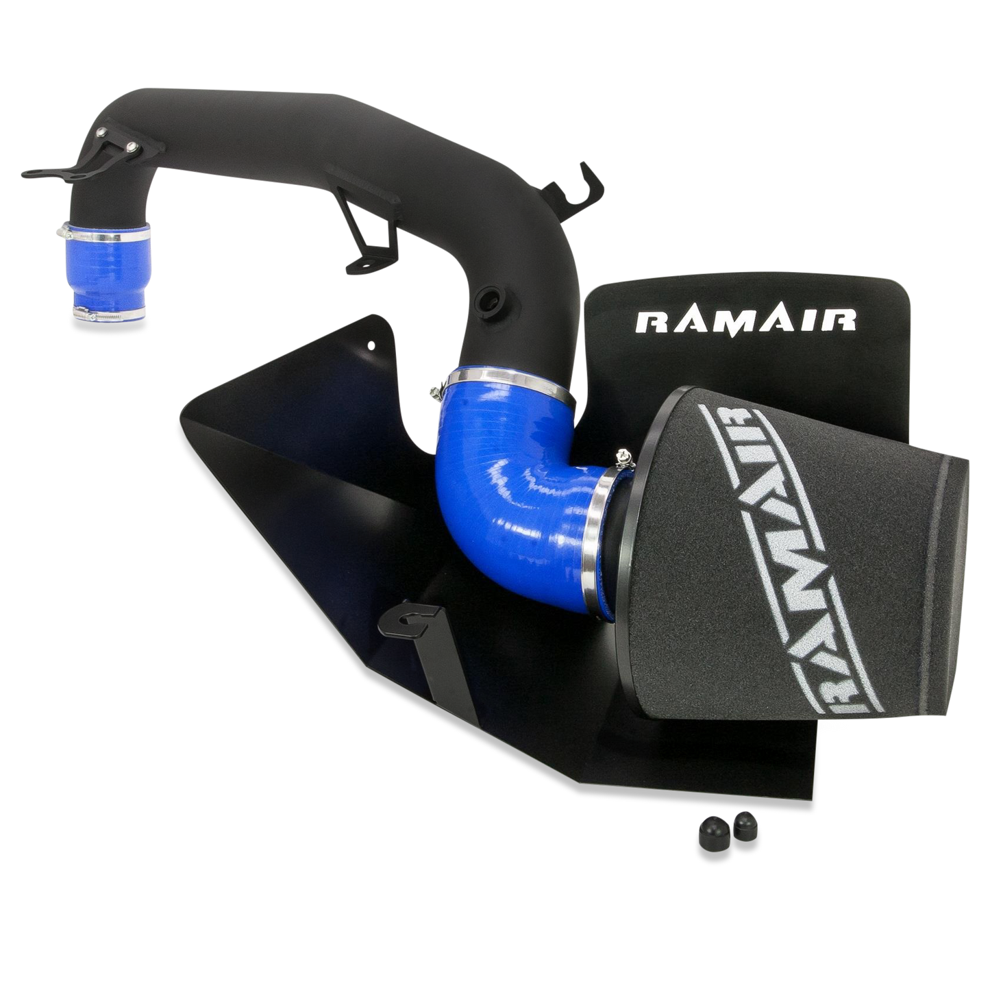 Blue Ramair Cone Foam Air Filter Heat Shield & Hard Pipe Induction Kit Ford Focus RS MK3 2.3 Ecoboost