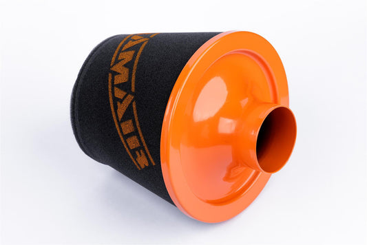 JS-109-OR 100mm OD Neck Orange Large Aluminium Base Cone Filter