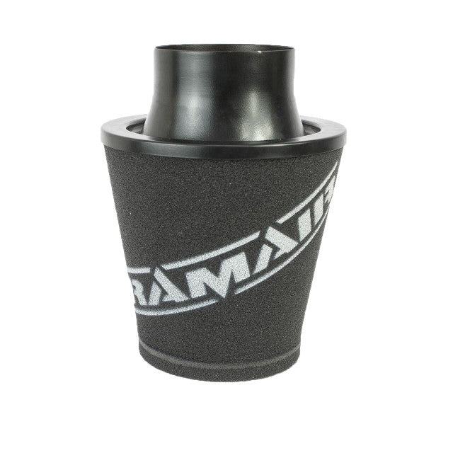 JS-175-100-BK 100mm OD Neck Medium Black Aluminium Base Cone Filter