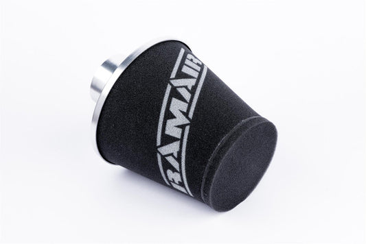JS-175-80-SL 80mm OD Neck Silver Aluminium Base Cone Filter