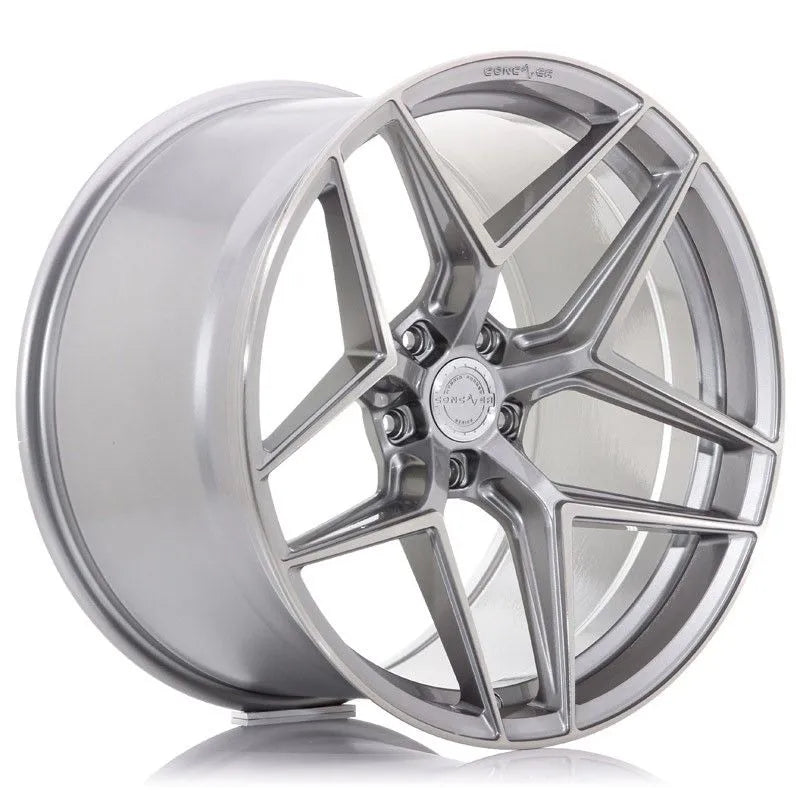 Concaver CVR2 Wheels 19 Inch 8.5J ET35-45 Custom PCD Performance Concave Flow Form Brushed Titanium