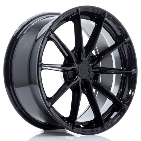 JR-Wheels JR37 Wheels 21 Inch 10J ET10-41 Custom PCD Flow Form Gloss Black