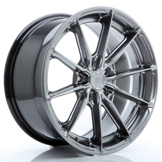 JR-Wheels JR37 Wheels 21 Inch 10J ET10-41 Custom PCD Flow Form Hyper Black