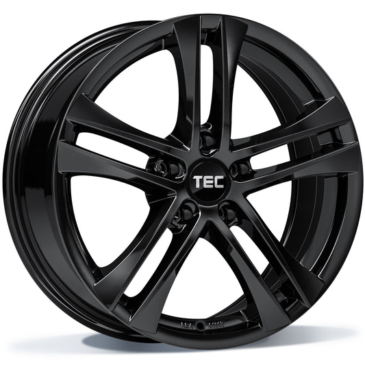 TEC AS4 GLOSSY BLACK 8X18 5X108 ET45 NB63.4