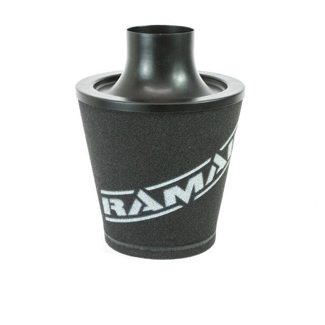 JS-175-70-BK 70mm OD Neck Medium Black Aluminium Base Cone Filter