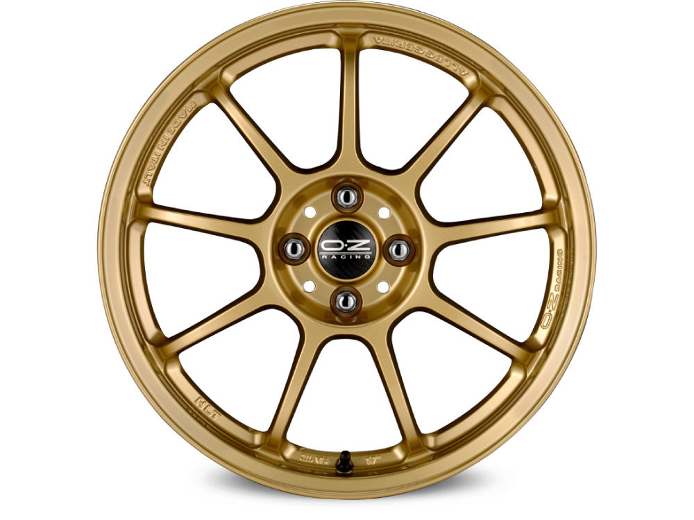 OZ-Racing Alleggerita HLT Wheels 18 Inch 8.5J ET30 5x114.3 Race Gold