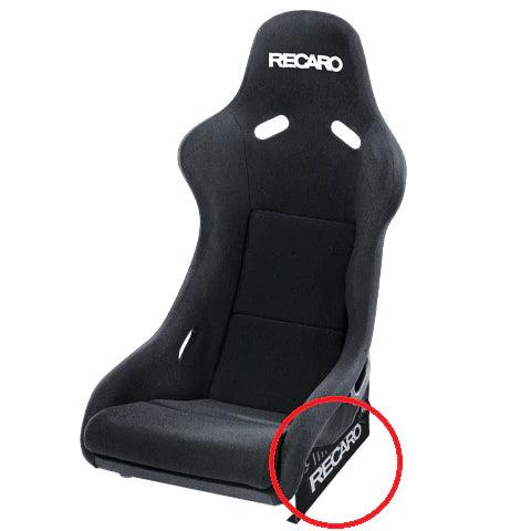Recaro Side Mounting Bracket White Aluminum