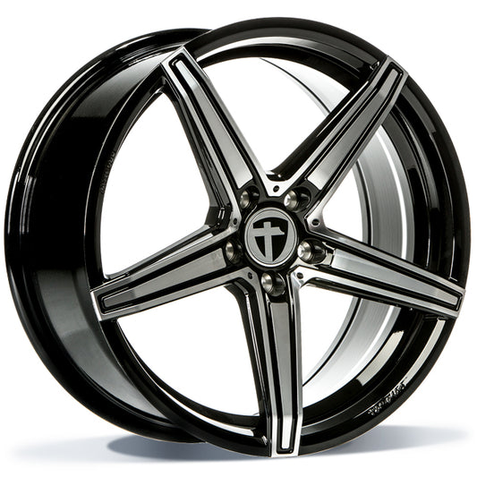 TOMASON TN20 DARK HYPER BLACK POLISHED 8X18 5X112 ET: 35 NB: 72.6